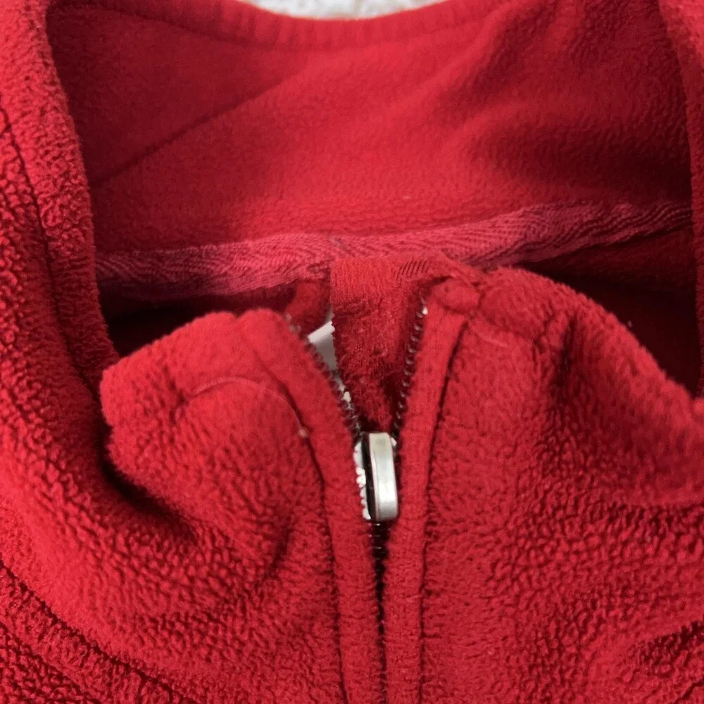 Wisconsin Badgers Pullover Mens Medium‎ NCAA Football Fleece Quarter Zip Adidas